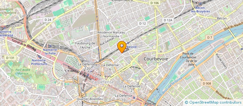 localisation de l'entreprise MONSIEUR ZACARIA SIDICK FADOUL KITIR  COURBEVOIE