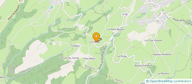 localisation de l'entreprise MONSIEUR ZACCHARIE DENIS  BUSSIERES