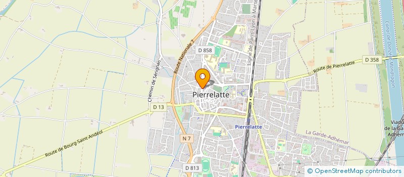 localisation de l'entreprise MONSIEUR ZACHARI DESDION  PIERRELATTE