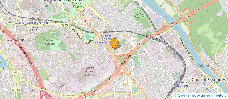 localisation de l'entreprise MONSIEUR ZACHARIA NAMOUNE  EVRY-COURCOURONNES