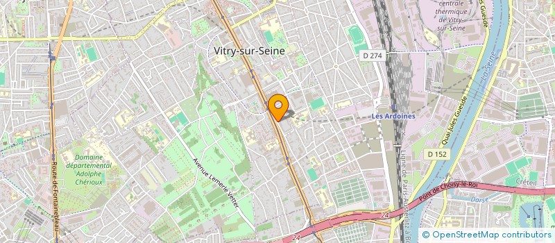 localisation de l'entreprise MONSIEUR ZACHARIE BAHAE à VITRY-SUR-SEINE