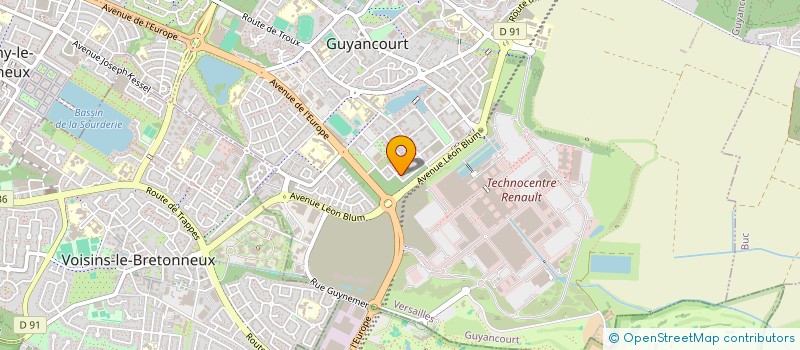 localisation de l'entreprise MONSIEUR ZACHARIE BENSEDIRA  GUYANCOURT