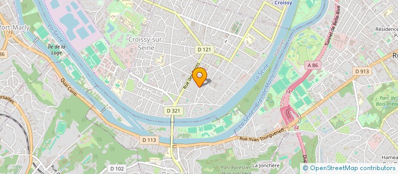 localisation de l'entreprise MONSIEUR ZACHARIE CAGNATO  CROISSY-SUR-SEINE