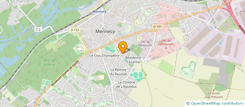 localisation de l'entreprise MONSIEUR ZACHARIE CHRISTOPHE à MENNECY