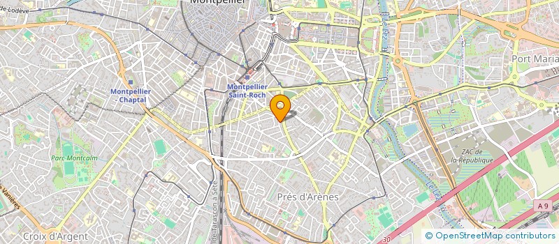 localisation de l'entreprise MONSIEUR ZACHARIE DE SEGUIN DES HONS à MONTPELLIER