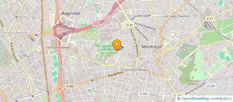 localisation de l'entreprise MONSIEUR ZACHARIE GUERARD à MONTREUIL