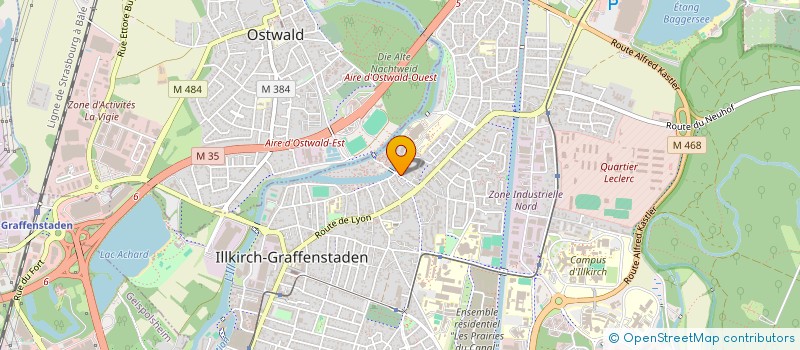 localisation de l'entreprise MONSIEUR ZACHARIE KASABOGLU  ILLKIRCH-GRAFFENSTADEN