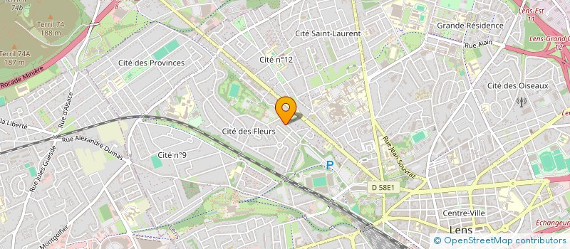 localisation de l'entreprise MONSIEUR ZACHARIE MANGOUCHI  LENS