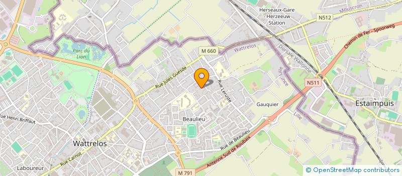 localisation de l'entreprise MONSIEUR ZACHARY DAHMANI  WATTRELOS