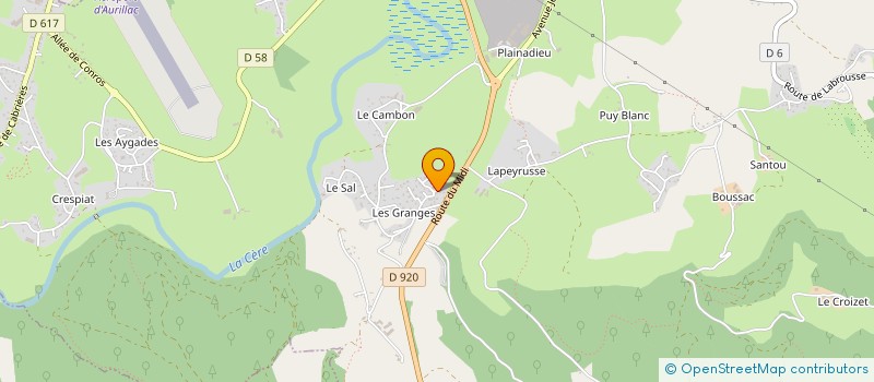 localisation de l'entreprise MONSIEUR ZACK HOFFMANN  ARPAJON-SUR-CERE