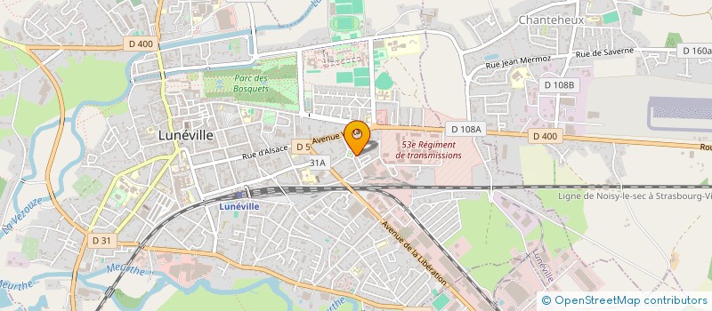 localisation de l'entreprise MONSIEUR ZACKARY DUSAUSAY  LUNEVILLE