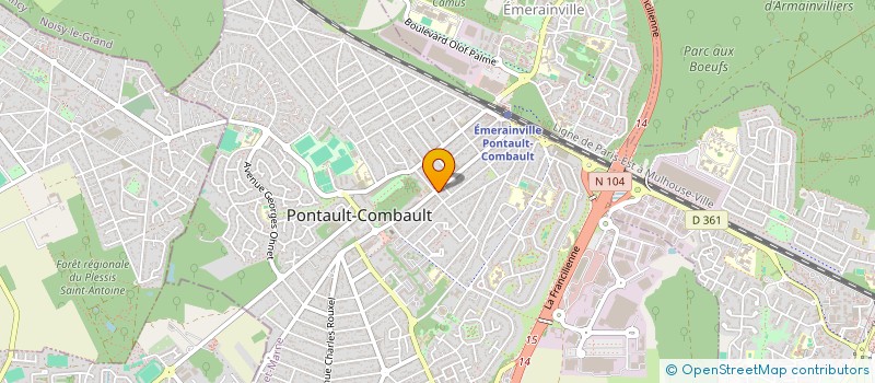 localisation de l'entreprise MONSIEUR ZADI KOUDOU à PONTAULT-COMBAULT