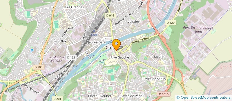 localisation de l'entreprise MONSIEUR ZADI LUKOKI  CREIL