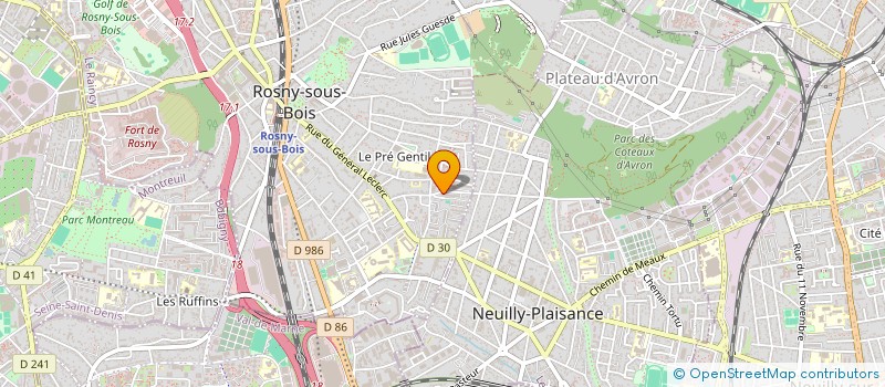 localisation de l'entreprise MONSIEUR ZADOQUE GOMES à ROSNY-SOUS-BOIS