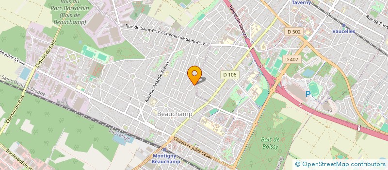 localisation de l'entreprise MONSIEUR ZAHERE MEDDOUR  BEAUCHAMP