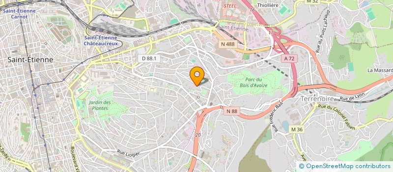 localisation de l'entreprise MONSIEUR ZAHIR AMMARI  SAINT-ETIENNE