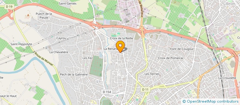 localisation de l'entreprise MONSIEUR ZAHIR DEROUICHE à BEZIERS