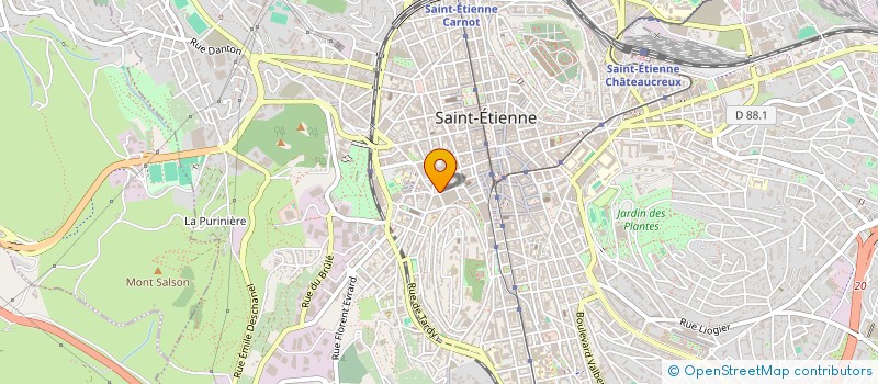 localisation de l'entreprise MONSIEUR ZAHIR DJEBAR  SAINT-ETIENNE