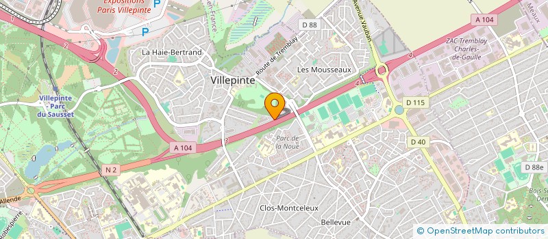 localisation de l'entreprise MONSIEUR ZAHIR MALKI à VILLEPINTE