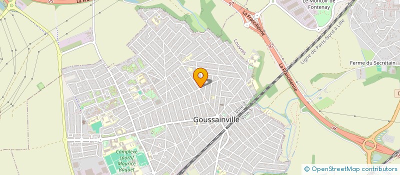 localisation de l'entreprise MONSIEUR ZAHIR MEDJOUT  GOUSSAINVILLE