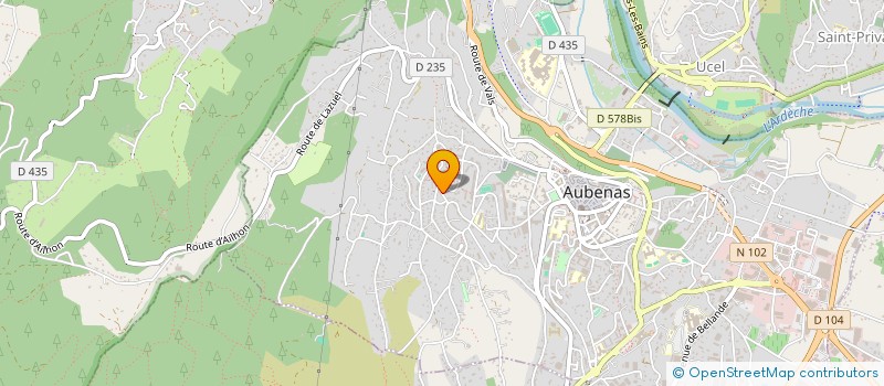 localisation de l'entreprise MONSIEUR ZAHIR SANAA à AUBENAS