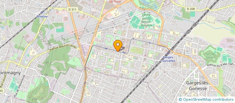 localisation de l'entreprise MONSIEUR ZAHIR SHAH ZADRAN  SARCELLES