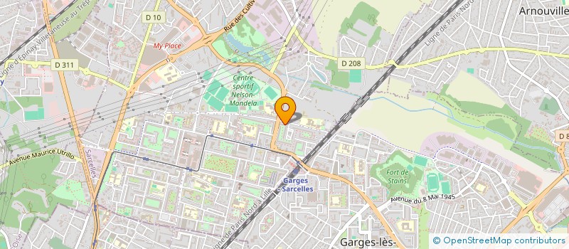 localisation de l'entreprise MONSIEUR ZAHIR ZADRAN  SARCELLES