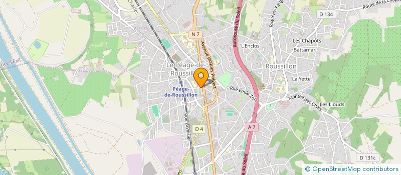 localisation de l'entreprise MONSIEUR ZAHIR ZIANE  LE PEAGE-DE-ROUSSILLON