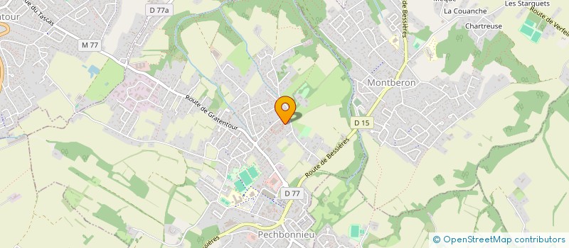 localisation de l'entreprise MONSIEUR ZAHUI KAKOU  PECHBONNIEU