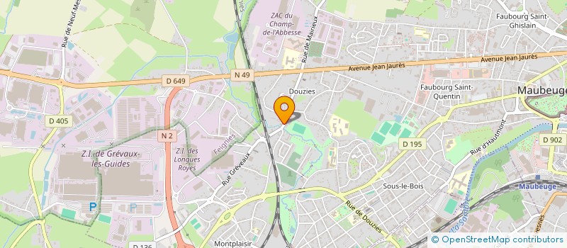 localisation de l'entreprise MONSIEUR ZAINULLAH KARAMKHIL  MAUBEUGE