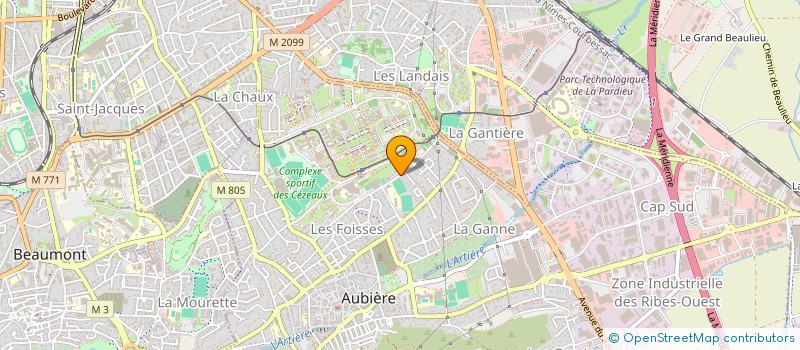 localisation de l'entreprise MONSIEUR ZAKARIA ABOU EL AZZE  AUBIERE