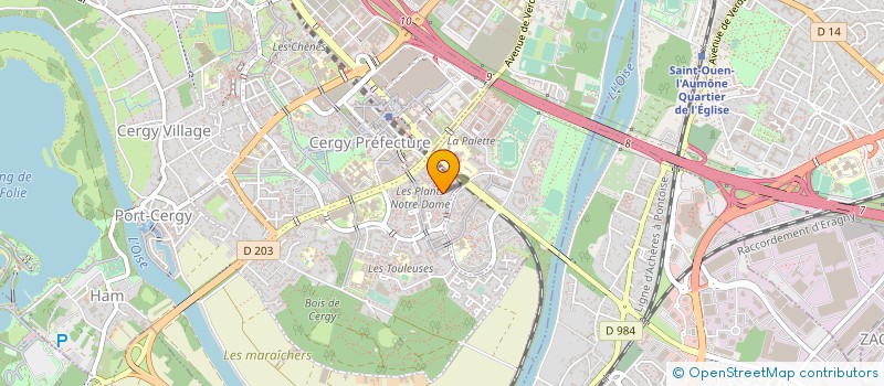 localisation de l'entreprise MONSIEUR ZAKARIA BACCOUCHE  CERGY