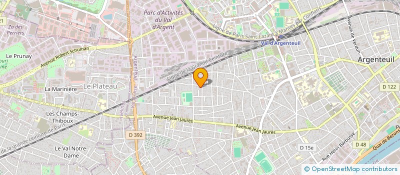 localisation de l'entreprise MONSIEUR ZAKARIA BENAMARA  ARGENTEUIL