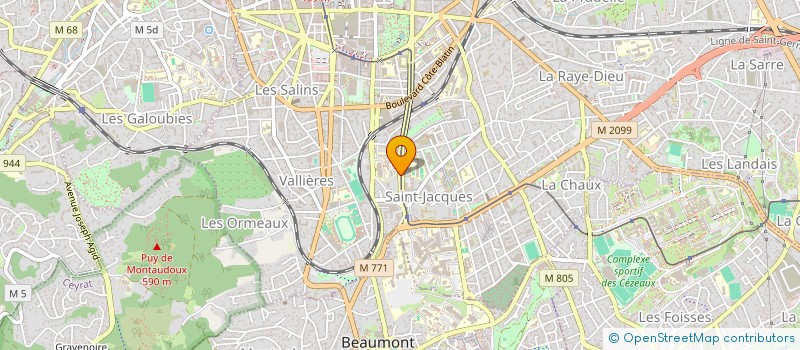 localisation de l'entreprise MONSIEUR ZAKARIA BENSADALLAH  CLERMONT-FERRAND