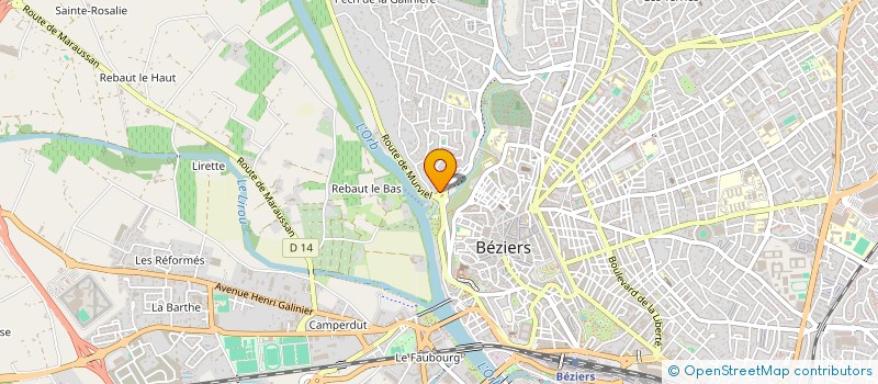 localisation de l'entreprise MONSIEUR ZAKARIA BENSLAMA  BEZIERS