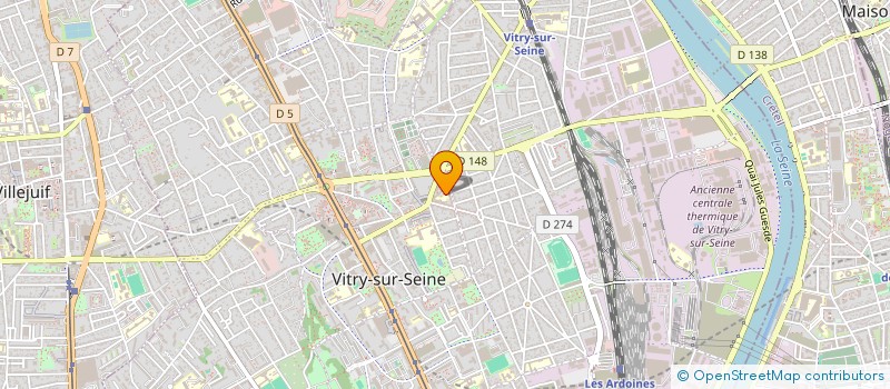localisation de l'entreprise MONSIEUR ZAKARIA BOUDRAA à VITRY-SUR-SEINE