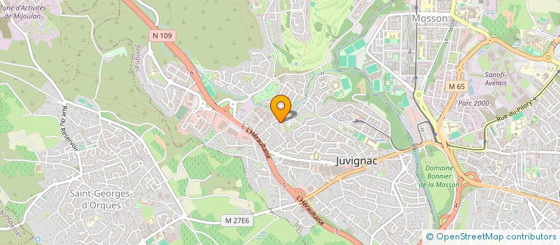 localisation de l'entreprise MONSIEUR ZAKARIA BOUHALLIL  JUVIGNAC