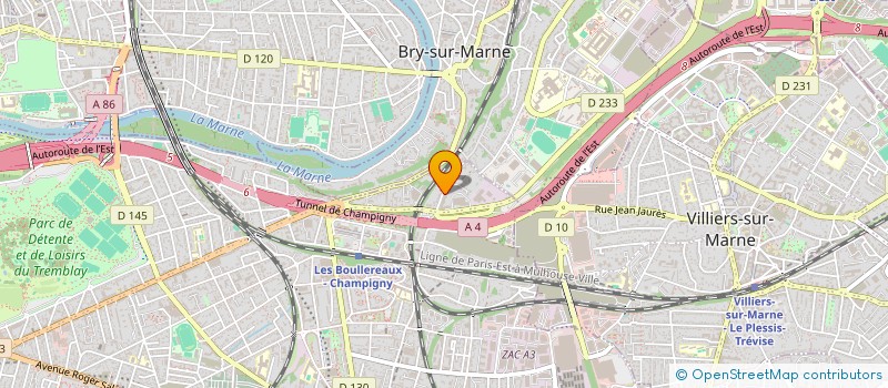 localisation de l'entreprise MONSIEUR ZAKARIA BOUHKKOU  CHAMPIGNY-SUR-MARNE