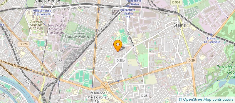 localisation de l'entreprise MONSIEUR ZAKARIA CHETIOUI  PIERREFITTE-SUR-SEINE