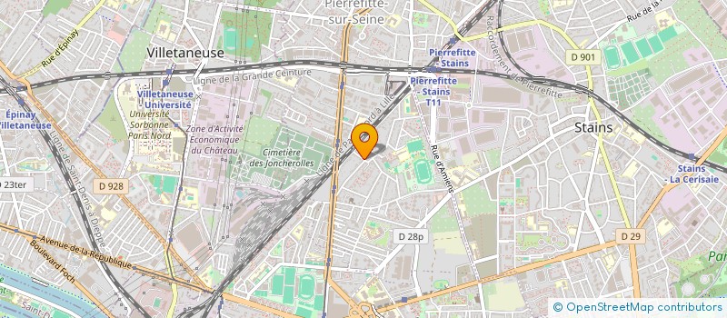 localisation de l'entreprise MONSIEUR ZAKARIA CHETOUANI à PIERREFITTE-SUR-SEINE