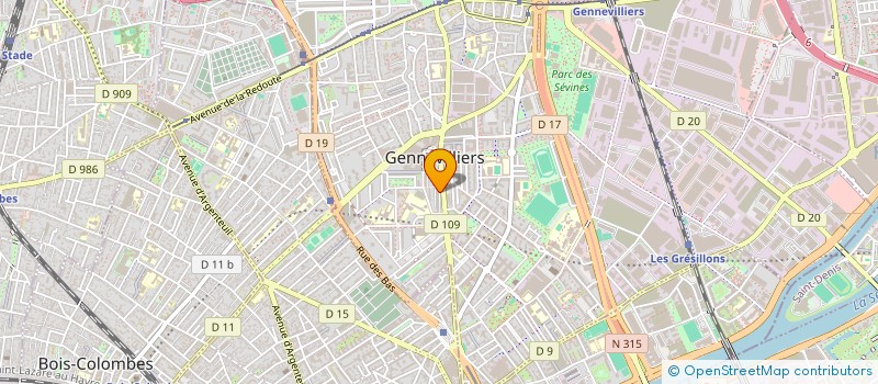 localisation de l'entreprise MONSIEUR ZAKARIA DJAILEB  GENNEVILLIERS