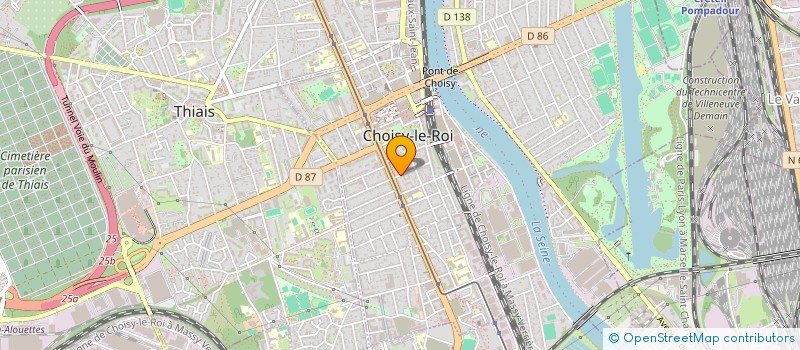 localisation de l'entreprise MONSIEUR ZAKARIA DJELLAL  CHOISY-LE-ROI