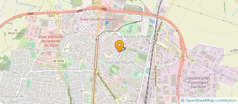 localisation de l'entreprise MONSIEUR ZAKARIA EL BCHIRI à DIJON