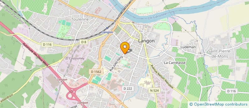 localisation de l'entreprise MONSIEUR ZAKARIA ERRIFAI  LANGON