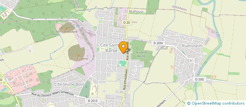 localisation de l'entreprise MONSIEUR ZAKARIA HBIBI  WITTENHEIM