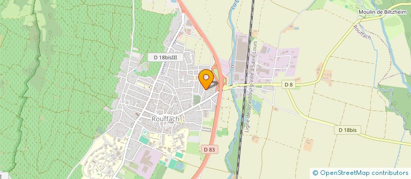 localisation de l'entreprise MONSIEUR ZAKARIA IDOUBIYA  ROUFFACH