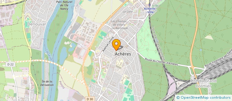 localisation de l'entreprise MONSIEUR ZAKARIA JIBREL ADAM  ACHERES