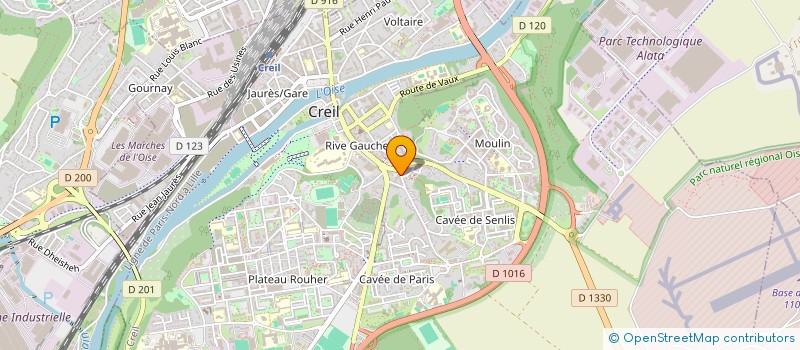 localisation de l'entreprise MONSIEUR ZAKARIA KADI  CREIL