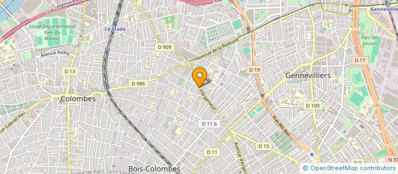 localisation de l'entreprise MONSIEUR ZAKARIA KEHILAT à BOIS-COLOMBES