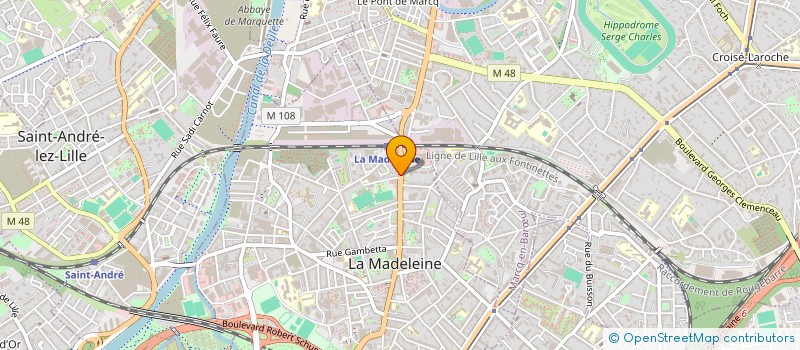 localisation de l'entreprise MONSIEUR ZAKARIA KHARBOUCH à LA MADELEINE
